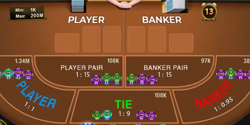 Cách chơi Baccarat luôn thắng là ưu tiên cửa Banker nhiều hơn